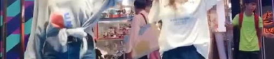 几个小姐姐街头跳舞